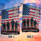 Veterans Day Garden & House Flag, Hornoring All Who Served USA Yard Flag Gift For Veterans