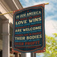 Veterans Day Garden & House Flag, In Our America USA Yard Flag Gift For Veterans