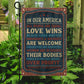 Veterans Day Garden & House Flag, In Our America USA Yard Flag Gift For Veterans