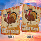 Funny Thanksgiving Garden & House Flag, Make Thanksgiving Great Again Outdoor Decor, Give Thanks Yard Decor