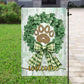 Patrick's Day Dog Paw Garden Flag & House Flag, Welcome Patrick's Day Outdoor Decor, Yard Decor Gift For Shamrock Lovers