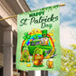 Irish Shamrock Garden Flag & House Flag, Happy St. Patricks Day Outdoor Decor, Patrick's Day Themed Yard Decor Gift For Irish Lovers