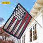 Personalized July 4th Baseball USA Garden Flag & House Flag, Stars, Stripes And Fastballs Outdoor Decor, Independence Day Yard Flag Gift For Baseball Lover