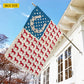 July 4th Horse USA Garden Flag & House Flag, Stars, Stripes And Stallions Outdoor Decor, Independence Day Yard Flag Gift For Horse Lover