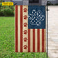 July 4th Dog Paw 250 Anniversary USA Garden Flag & House Flag, Patriotic Dog Paw Outdoor Decor, Independence Day Yard Flag Gift For Dog Lover