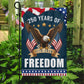 July 4th 250 Anniversary USA Garden Flag & House Flag, 250 Years Of Freedom Outdoor Decor, Independence Day Yard Flag Gift For American Patriot