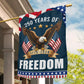July 4th 250 Anniversary USA Garden Flag & House Flag, 250 Years Of Freedom Outdoor Decor, Independence Day Yard Flag Gift For American Patriot