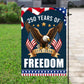 July 4th 250 Anniversary USA Garden Flag & House Flag, 250 Years Of Freedom Outdoor Decor, Independence Day Yard Flag Gift For American Patriot