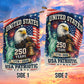 July 4th 250 Anniversary USA Garden Flag & House Flag, United States 250 Years USA Patriotic Outdoor Decor, Independence Day Yard Flag Gift For American Patriot