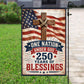 God July 4th 250 Anniversary USA Garden Flag & House Flag, One Nation Under God Outdoor Decor, Independence Day Yard Flag Gift For Christian