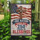 God July 4th 250 Anniversary USA Garden Flag & House Flag, One Nation Under God Outdoor Decor, Independence Day Yard Flag Gift For Christian