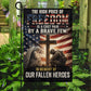 July 4th God Garden Flag & House Flag, The High Price Of Freedom Outdoor Decor, Independence Day Yard Flag Gift For Christian