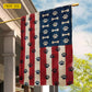 July 4th Dog USA Garden Flag & House Flag, Stars, Stripes And Paw Prints Outdoor Decor, Independence Day Yard Flag Gift For Dog Lover