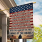 July 4th USA Garden Flag & House Flag, Home Of The Brave Outdoor Decor, Independence Day Yard Flag Gift For American Patriot