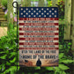 July 4th USA Garden Flag & House Flag, Home Of The Brave Outdoor Decor, Independence Day Yard Flag Gift For American Patriot