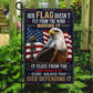 July 4th USA Garden Flag & House Flag, Our Flag Doesn't Fly From The Wind Patriotic Outdoor Decor, Independence Day Yard Flag Gift For American Patriot