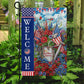 July 4th Garden Flag - House Flag, Welcome God Bless America, Independence Day Yard Flag Gift For America Lovers