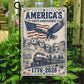 July 4th 250 Anniversary USA Garden Flag & House Flag, Stars Stripes And Liberty Patriotic Outdoor Decor, Independence Day Yard Flag Gift For American Patriot