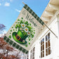 Patrick's Day Garden Flag & House Flag, Welcome Patrick's Day Outdoor Decor, Yard Decor Gift For Shamrock Lovers