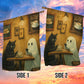 Halloween Cat Boo Garden Flag House Flag, Spirited Coffee Break Yard Flag Spooky Season Gift For Cat Lovers, Ghost Lovers