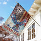 July 4th Eagle Garden Flag - House Flag, Under God's Wings, Independence Day Yard Flag Gift For Eagle Lovers