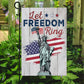 July 4th Garden Flag - House Flag, Let Freedom Ring Stars Stripes Liberty, Independence Day Independence Day Yard Flag Gift For America Lovers