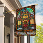 O' Holy Night, Christians Xmas Garden Flag & House Flag, Nativity Christians Flag Gift
