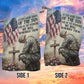 Veterans Day Garden & House Flag, At The Going Down Of The Sun USA Yard Flag Gift For Veterans