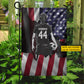 Personalized July 4th Soccer Girl USA Garden Flag & House Flag, Stars Stripes And Soccer Outdoor Decor, Independence Day Yard Flag Gift For Soccer Lover