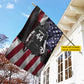 Personalized July 4th Soccer Girl USA Garden Flag & House Flag, Stars Stripes And Soccer Outdoor Decor, Independence Day Yard Flag Gift For Soccer Lover