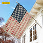 July 4th Soccer Garden Flag & House Flag, Stars Stripes And Goals Outdoor Decor, Independence Day Yard Flag Gift For Soccer Lover