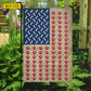 July 4th Dog Garden Flag & House Flag, Pawprints Of Freedom Outdoor Decor, Independence Day Yard Flag Gift For Dog Lover