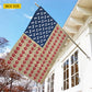 July 4th Dog Garden Flag & House Flag, Pawprints Of Freedom Outdoor Decor, Independence Day Yard Flag Gift For Dog Lover