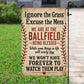 Baseball USA Garden Flag & House Flag, Ignore The Grass Excuse The Mess Outdoor Decor, Yard Flag Gift For Baseball Lover