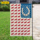 July 4th Horse USA Garden Flag & House Flag, Stars, Stripes And Stallions Outdoor Decor, Independence Day Yard Flag Gift For Horse Lover