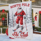 Christmas Skiing Garden & House Flag, North Pole Ski Club Yard Flag, Xmas Gift For Skiing Lovers