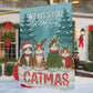 Christmas Cat Garden & House Flag, We Hiss You A Meowy Catmas Yard Flag, Xmas Gift For Cat Lovers