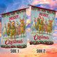 Funny Christmas Chicken Garden & House Flag, Merry Christmas Yard Flag, Xmas Gift For Chicken Lovers