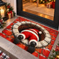 Funny Santa Christmas Doormat, Santa Stuck In Chimney 3D Illusion Doormat For Home Decor Housewarming Gift, Xmas Welcome Mat Gift