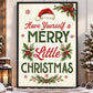 Christmas Quote Canvas Painting, Have Yourself A Merry Little Christmas Wall Art Decor, Xmas Poster Gift To Decor House Or Office