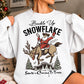 Christmas Cowboy Rodeo Sweatshirt , Buckle Up Snowflake Xmas Crewneck Sweatshirt Gift For Cowboys