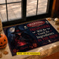 Personalized Halloween Witch Doormat, Trespassers Become Ingredients Doormat For Home Decor Housewarming Spooky Season Gift For Witch Lover