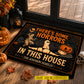 Funny Personalized Halloween Doormat, There’s Some Horrors In This House Doormat For Home Decor Housewarming Spooky Season Gift