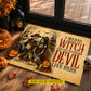 Personalized Halloween Couple Cowboy & Cowgirl Skeleton Doormat, A Wicked Witch And Her Handsome Devil Doormat For Home Decor Housewarming Spooky Season Gift For Couple