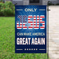 July 4th American Jesus Garden Flag House Flag, Only Jesus Can Make America Great Again USA Yard Flag Gift For Jesus Lovers, American Lovers