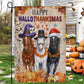 Funny Horse Garden & House Flag, Happy HalloThanksMas Horse Yard Flag, 3 Seasons In 1 Flag Gift For Horse Lovers