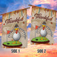 Thanksgiving Golf Garden & House Flag, Thankful Turkey Outdoor Decor, Yard Decor Gift For Golf Lovers