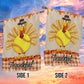 Thanksgiving Softball Garden & House Flag, Thankful Turkey Outdoor Decor, Yard Decor Gift For Softball Lovers