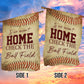 Funny Softball Garden Flag & House Flag, If We Aren't Home Check The Ball Field, Softball Outdoor Decor, Yard Decor Gift For Softball Lovers