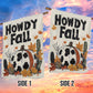 Interesting Cow Thanksgiving Garden Flag & House Flag, Howdy Fall Thankful Season Outdoor Decor, Yard Decor Gift For Cow Lovers